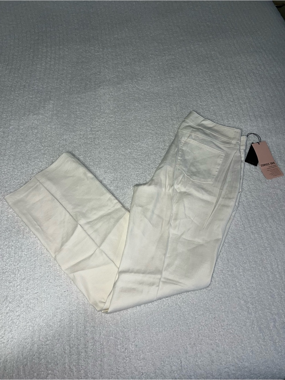 CURVES 360 the trouser White Linen Pants